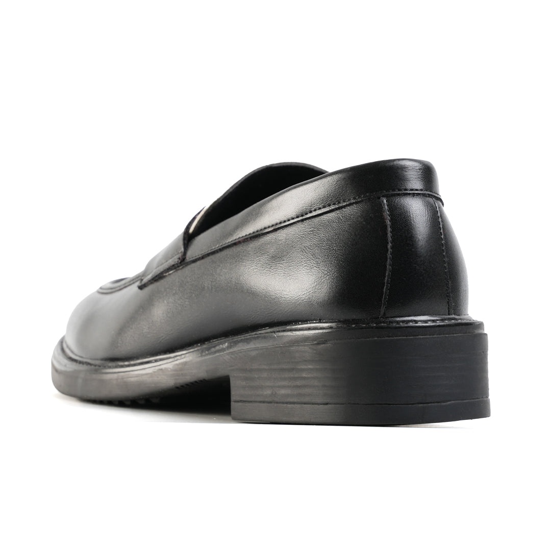 Monkstory Cosmopolitan Contrast Penny Loafers  - Black/White