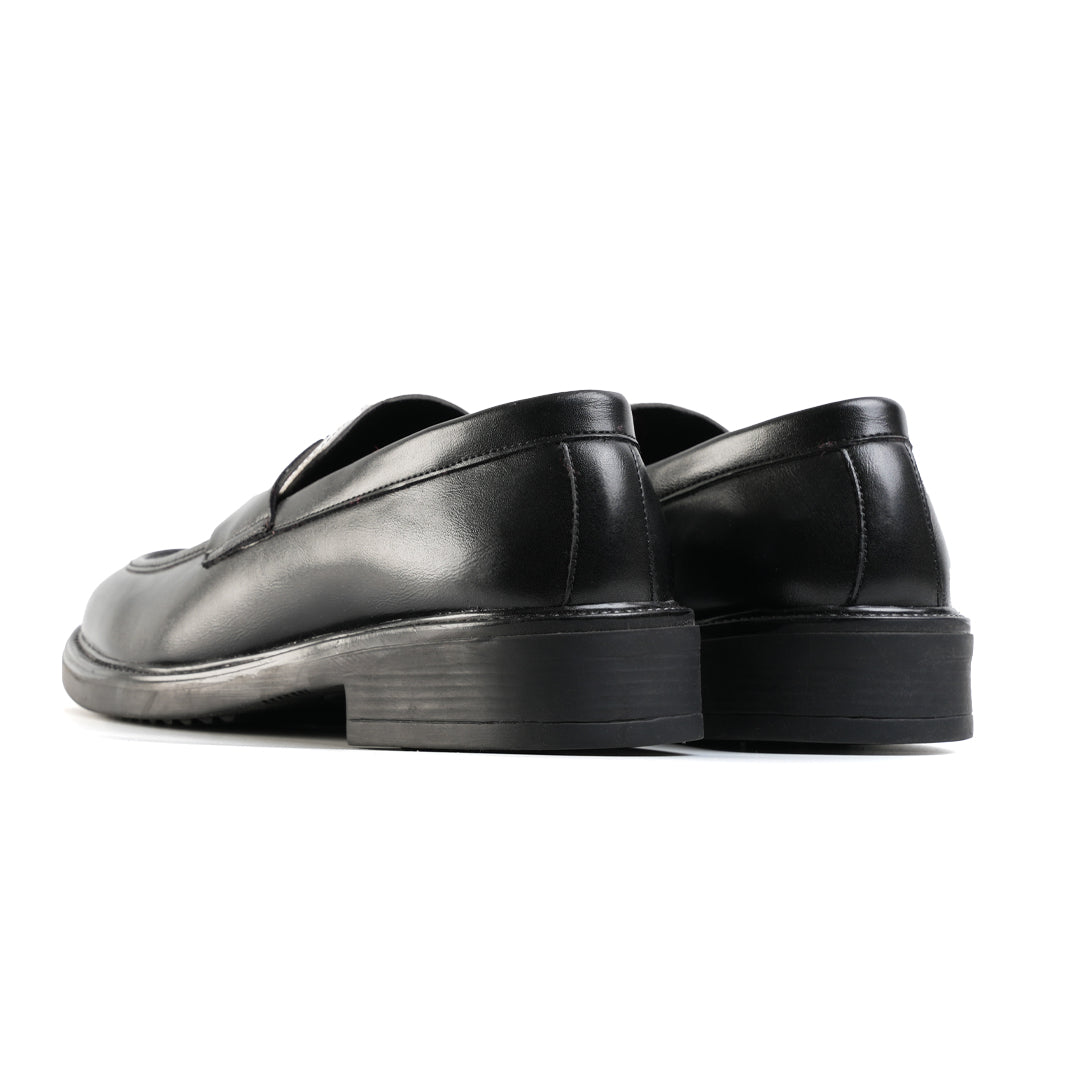 Monkstory Cosmopolitan Contrast Penny Loafers  - Black/White