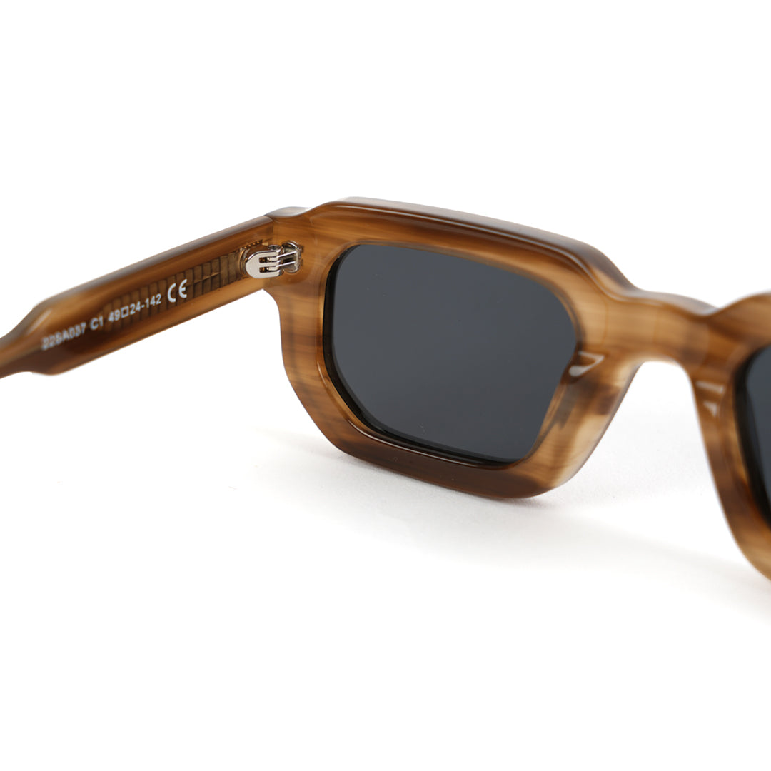 These monkstory sunglasses feature a sleek wooden frame, offering a unique and stylish look. With black lenses that provide UV 400 protection, not only do these sunglasses exude a retro vibe but also