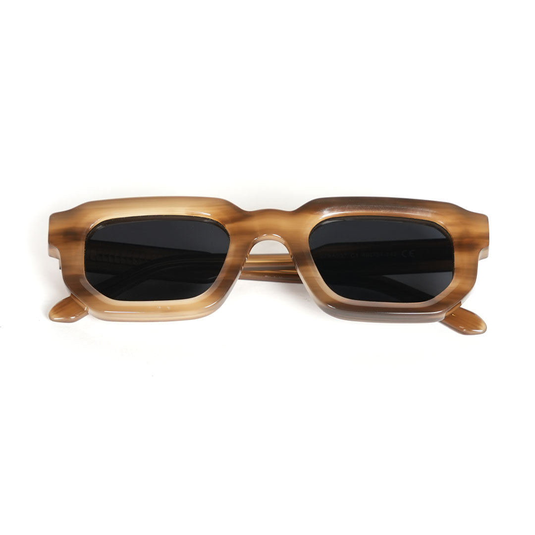 These monkstory sunglasses feature a sleek wooden frame, offering a unique and stylish look. With black lenses that provide UV 400 protection, not only do these sunglasses exude a retro vibe but also