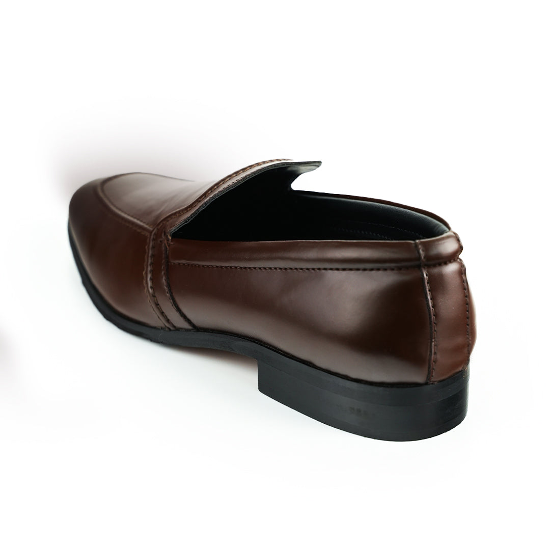 Monkstory Minimal Flexi Business Slip-Ons - Brown