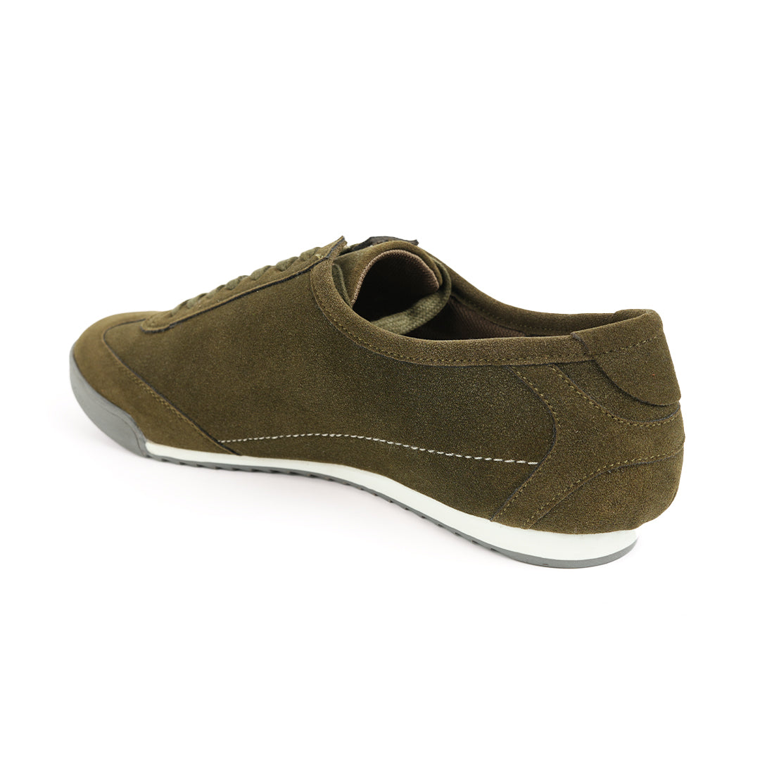 Monkstory Sleek Suede Sneakers  - Green