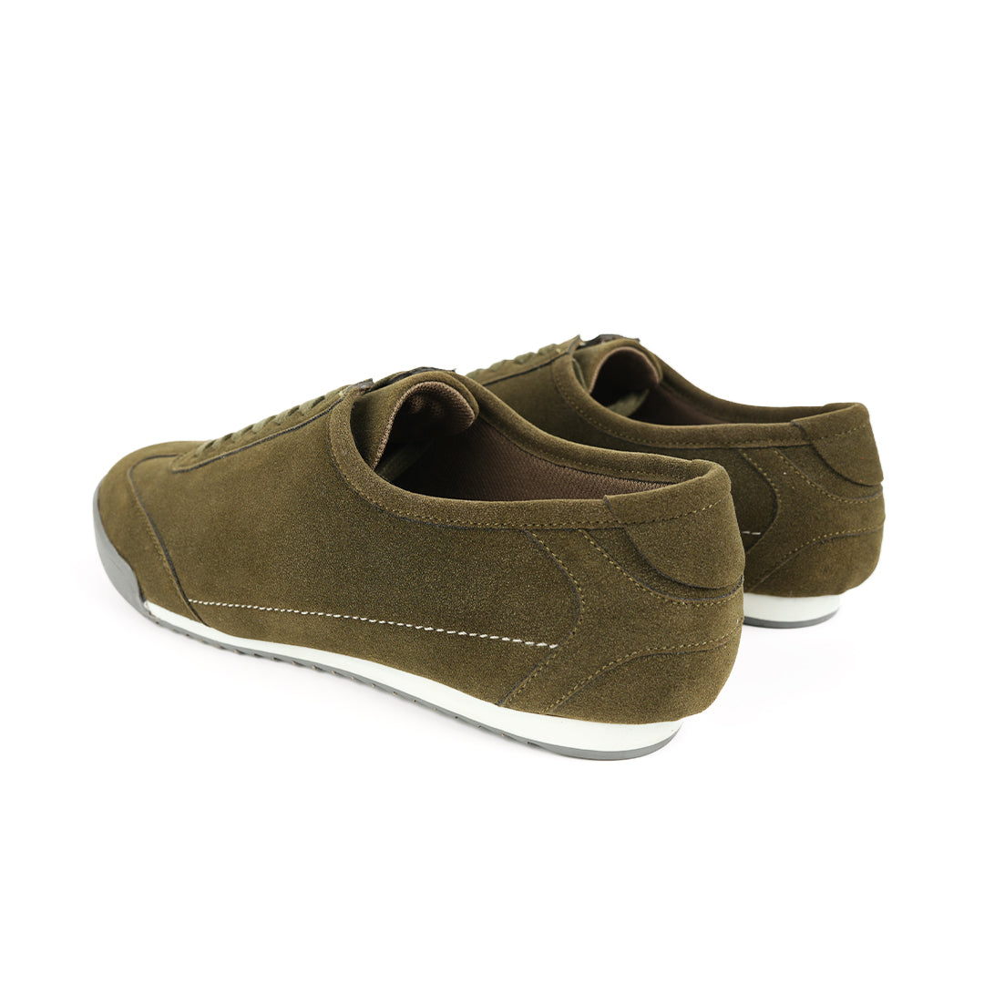 Monkstory Sleek Suede Sneakers  - Green