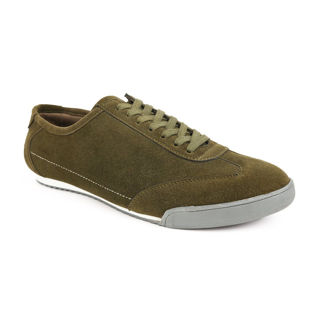 Monkstory Sleek Suede Sneakers  - Green
