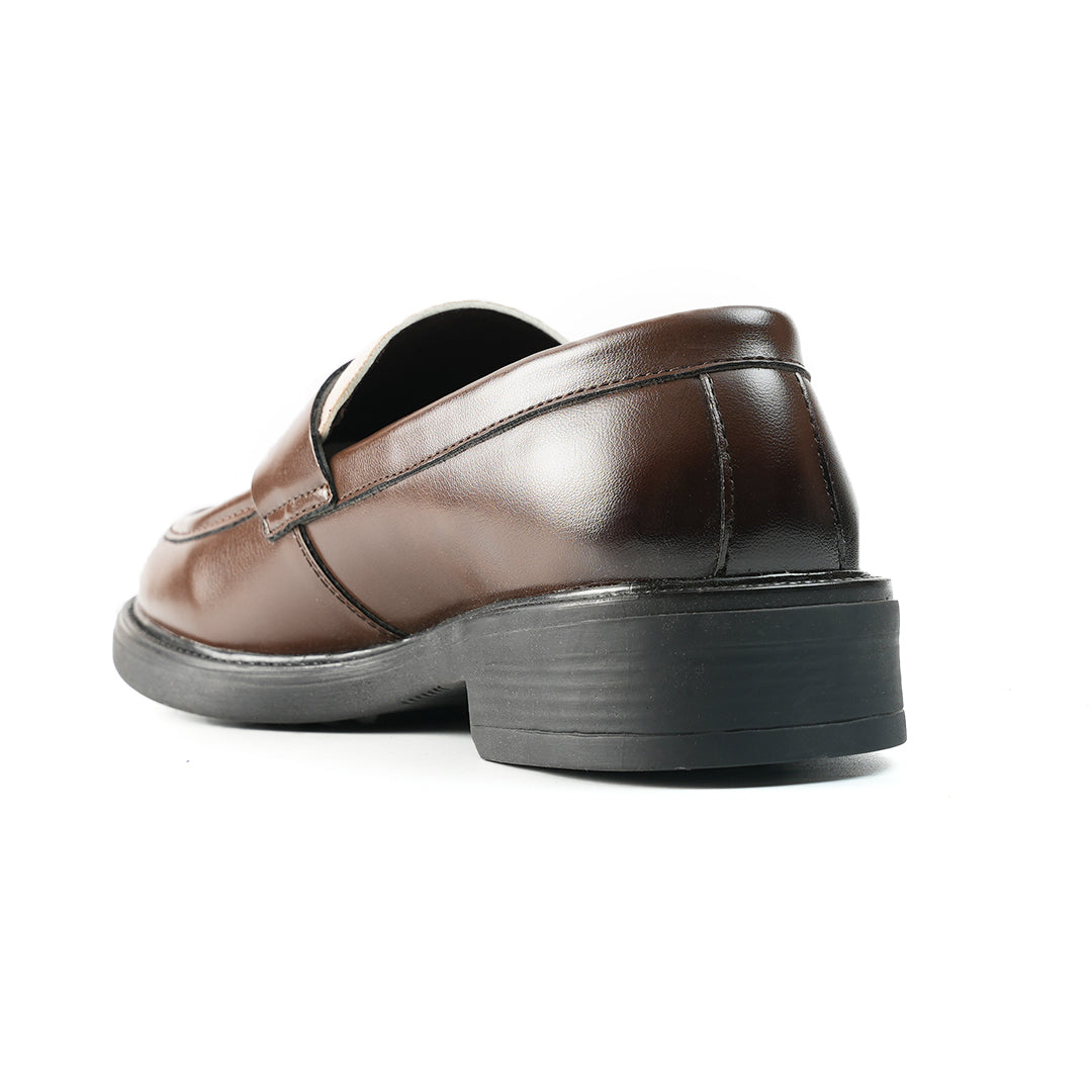 Monkstory Cosmopolitan Contrast Penny Loafers  - Brown/Beige