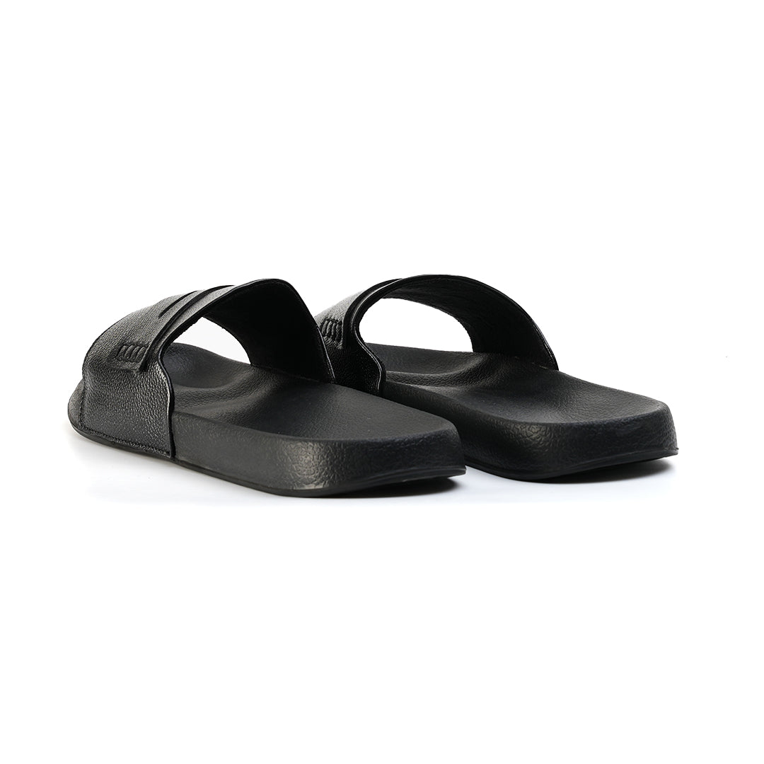 Monkstory Old Money Minimalist Sliders - Black