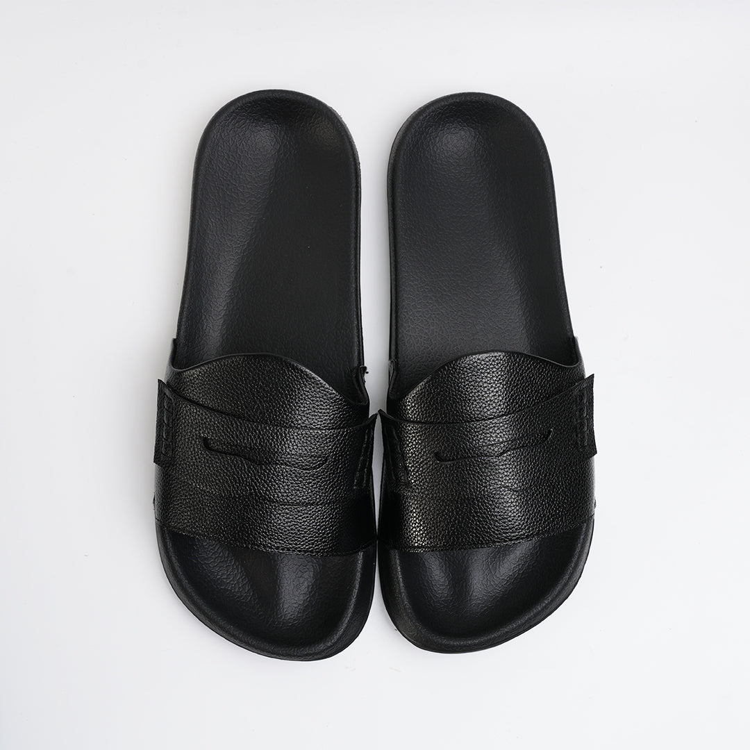 Monkstory Old Money Minimalist Sliders - Black