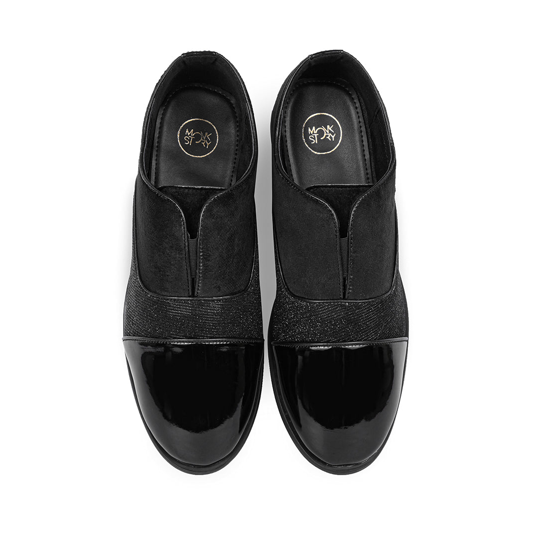 Monkstory Starlit Slip-Ons - Black