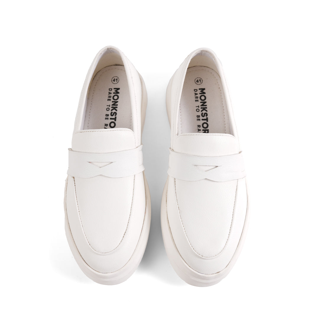 Monkstory Minimal Slip-On Sneakers - White