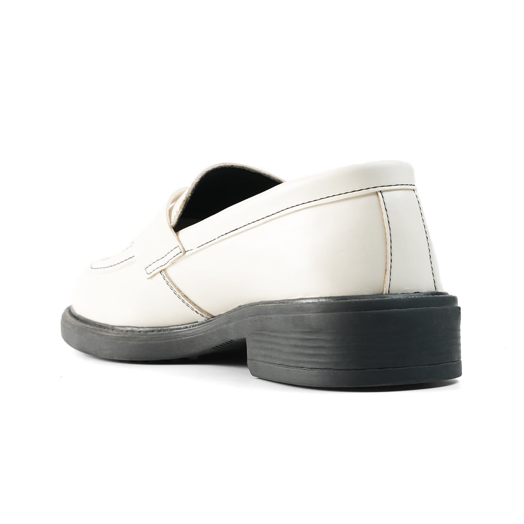 Monkstory Cosmopolitan Penny Loafers  - Off White