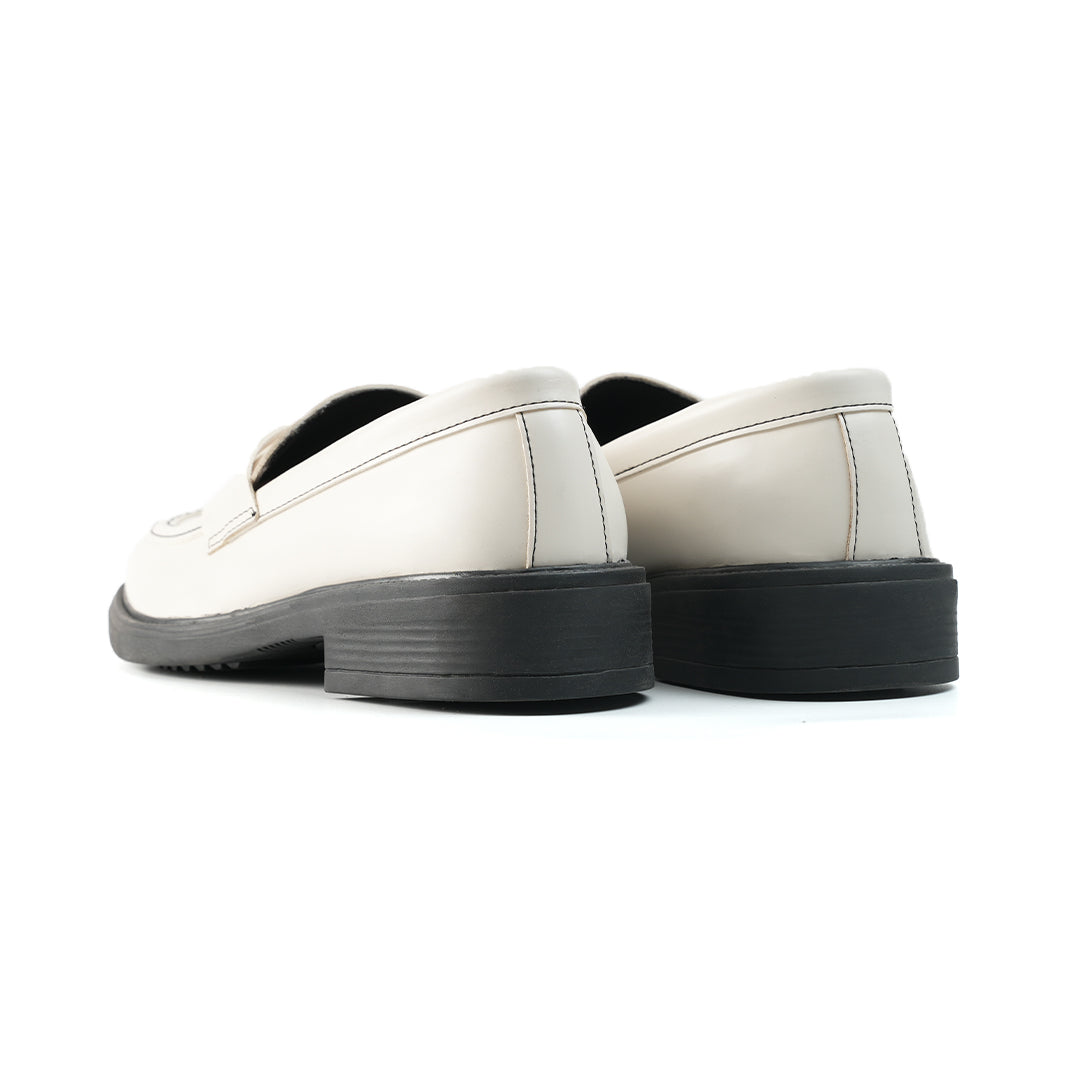 Monkstory Cosmopolitan Penny Loafers  - Off White