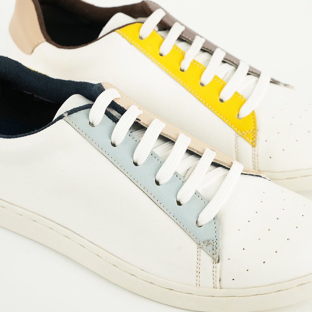 Monkstory Mismatch Alter-Ego Lace Sneakers - White