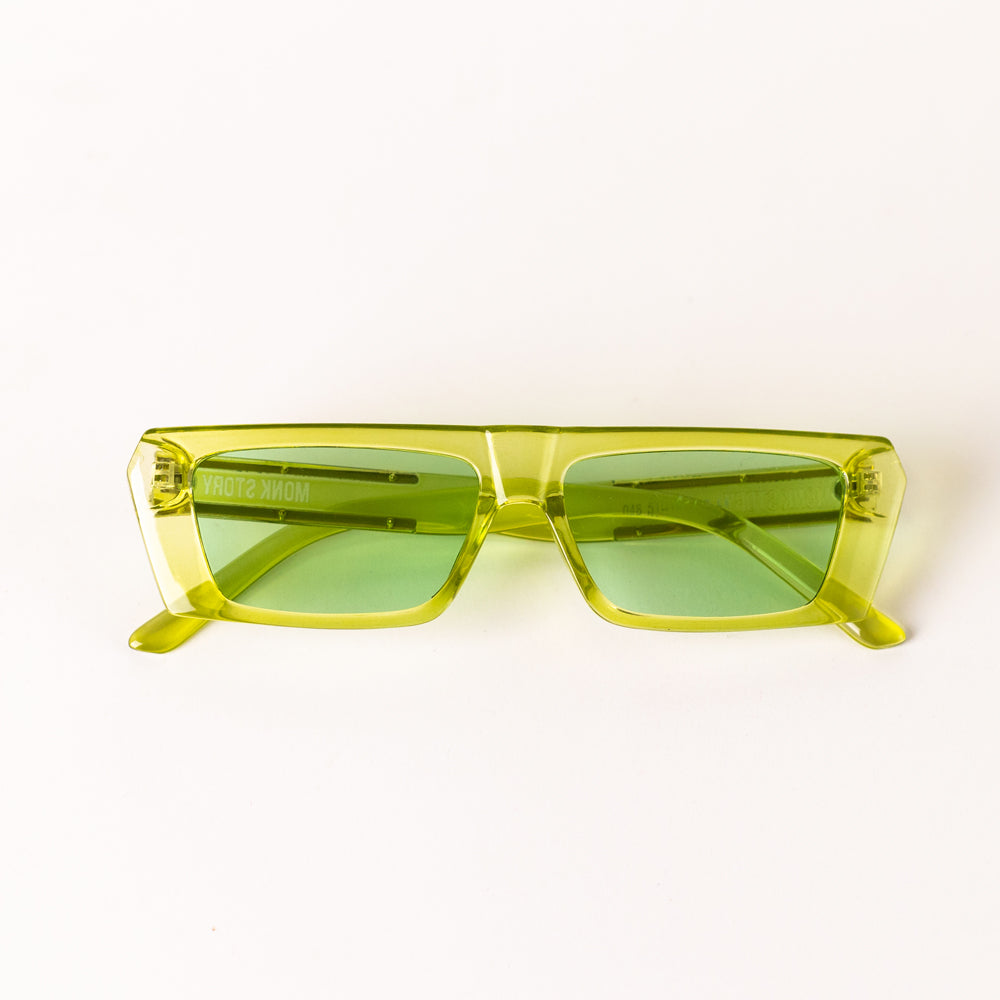 MonkStory Street Acetate Unisex Sunglasses - Frosty Green
