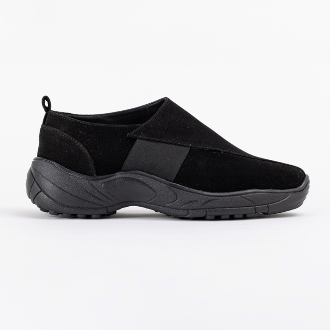 Bold Smart Casual Comfy Sneakers - Black