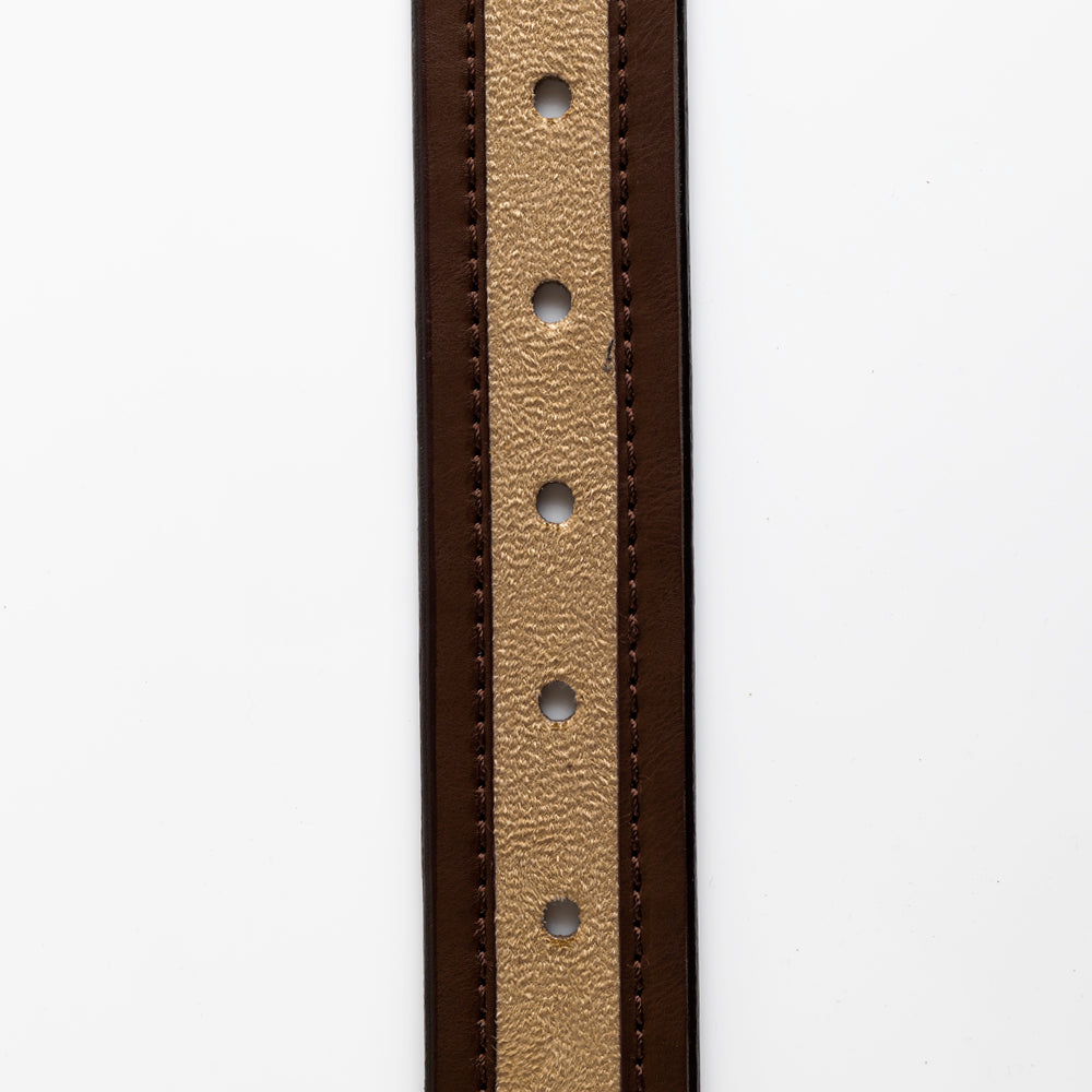 MonkStory Dual Color Classic Mens Belt - Brown / Beige