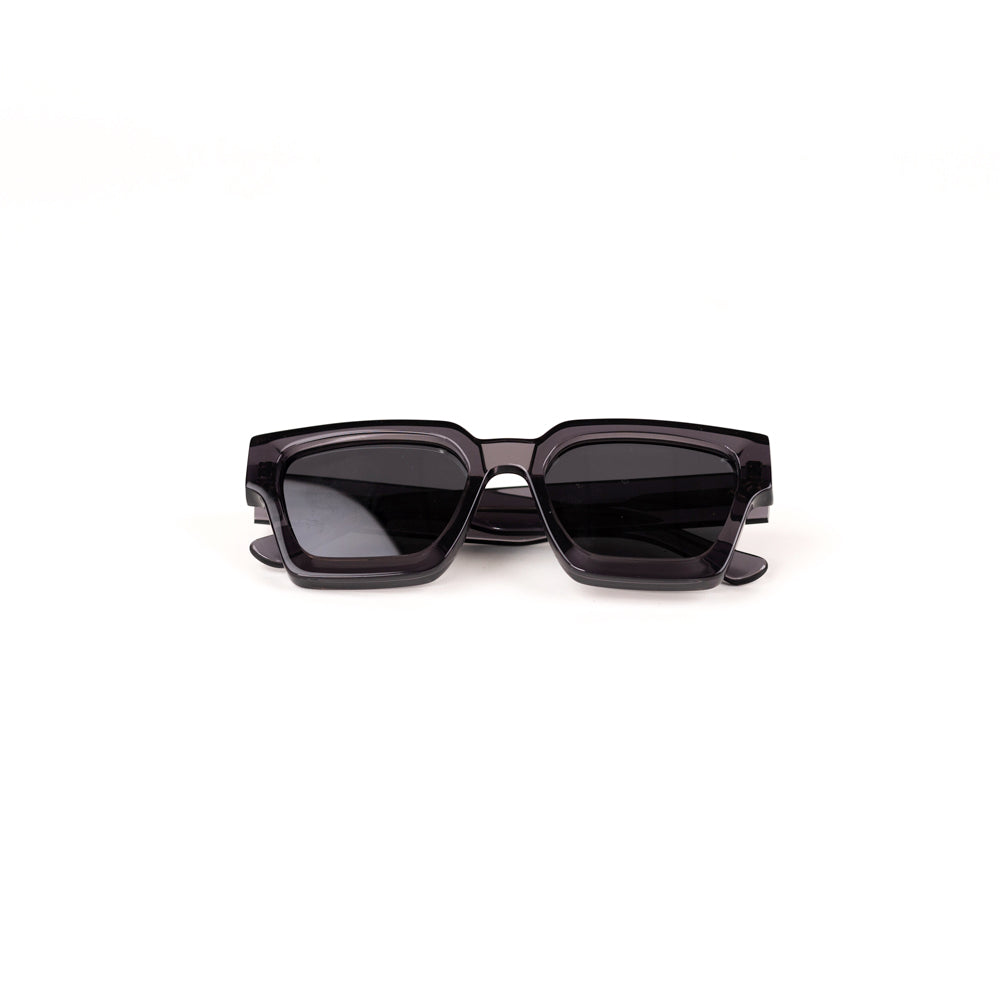 MonkStory Runway Acetate Unisex Sunglasses - Transparent Incognito Grey