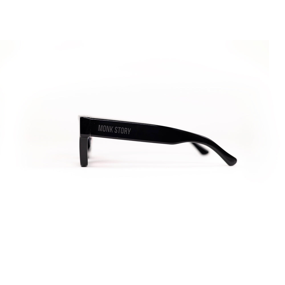 MonkStory Runway Acetate Unisex Sunglasses by monkstory with UV protection and pink lenses.