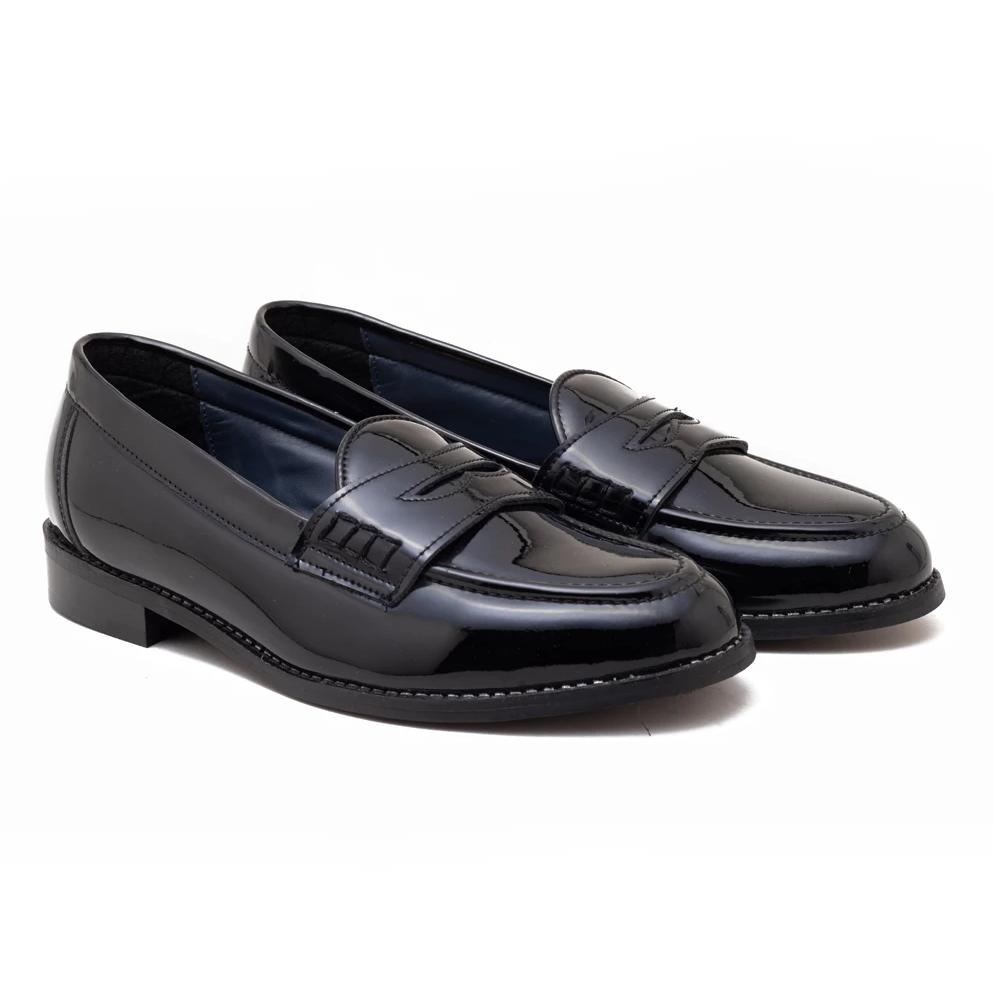 Boise Penny Loafers - Glossy Black