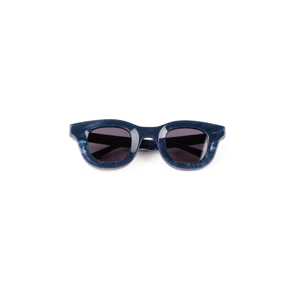 MonkStory Thick Acetate Unisex Sunglasses - Marbleous Blue