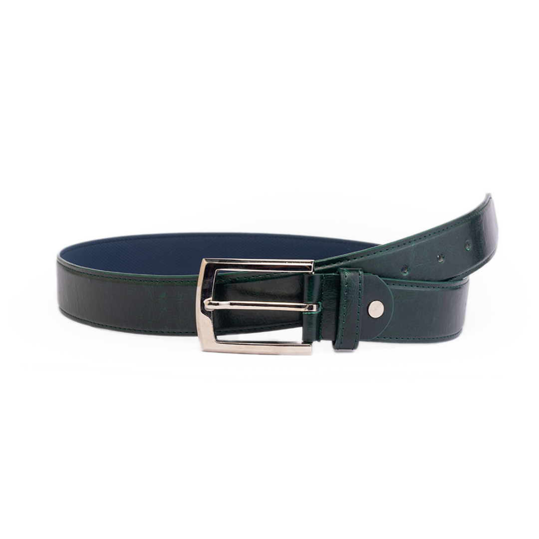 Classic Mens solid belt - Serprent Green