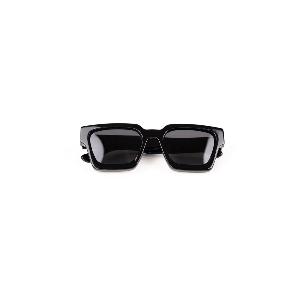 MonkStory Runway Acetate Unisex Sunglasses - Full Black