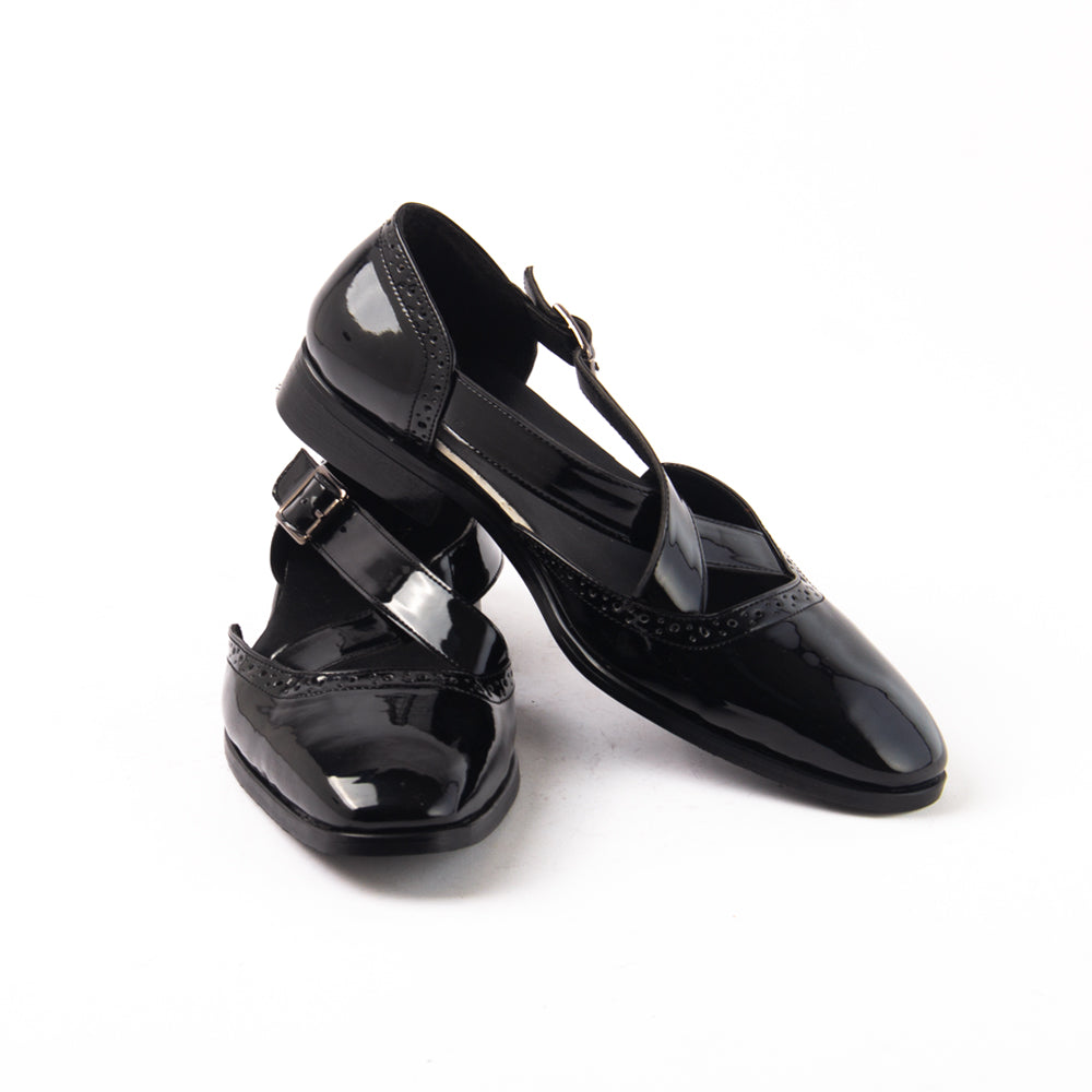 Classic Peshawari Sandals - Black